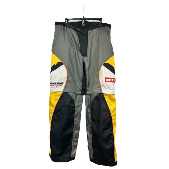 Vintage Can-Am BRP Team Racing Pants Men's 36 Rotax Motocross ATV Riding Gear